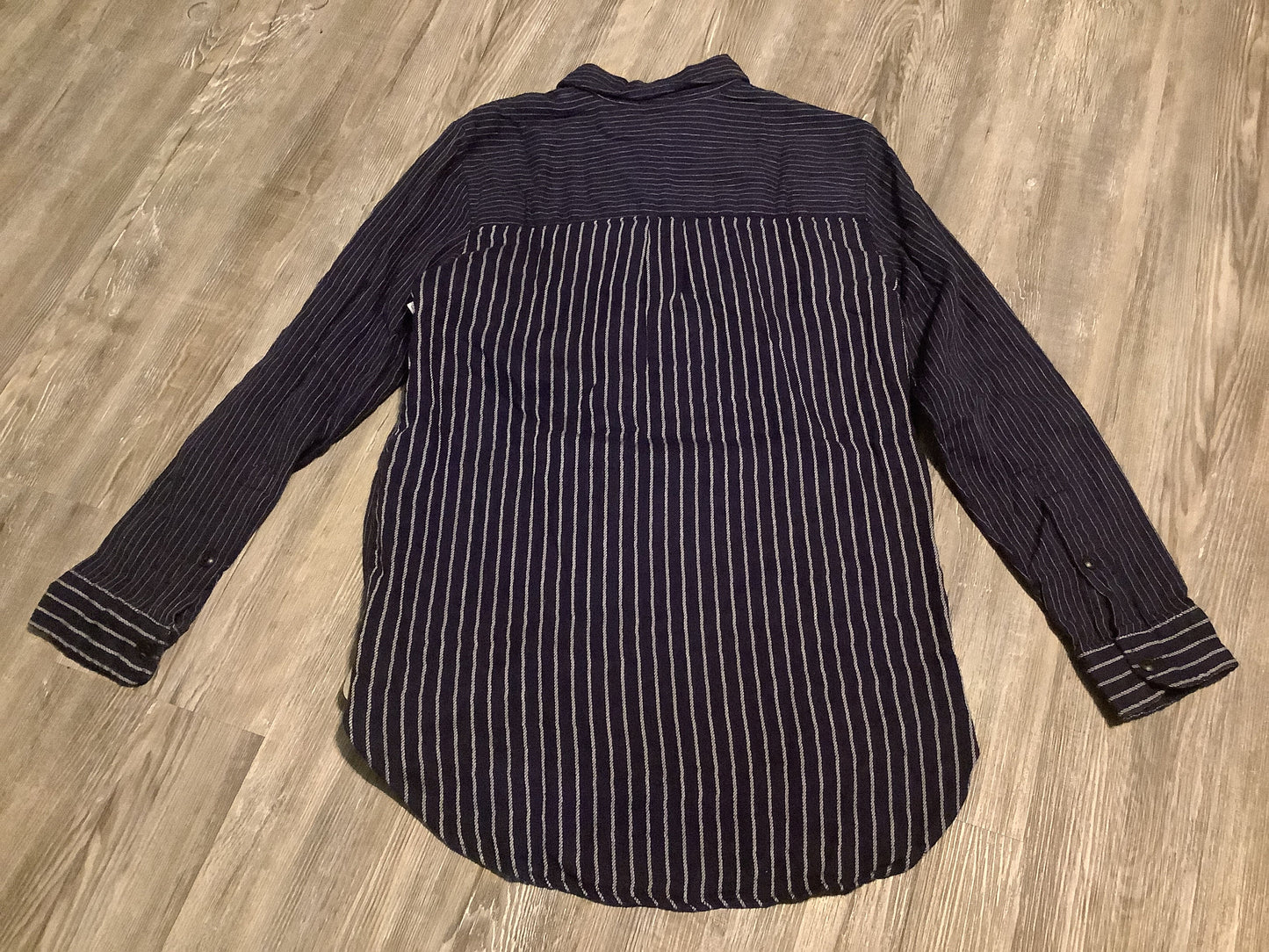 Top Long Sleeve By Madewell In Navy, Size: Xxs