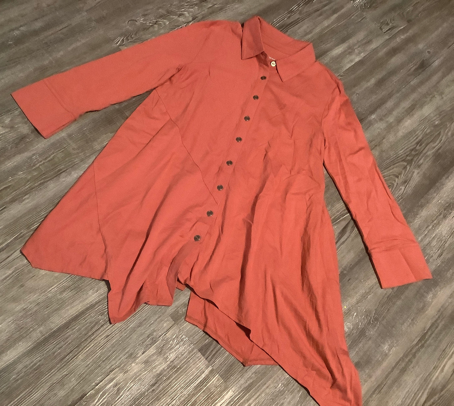 Top Long Sleeve By Soft Surroundings In Red, Size: Xs