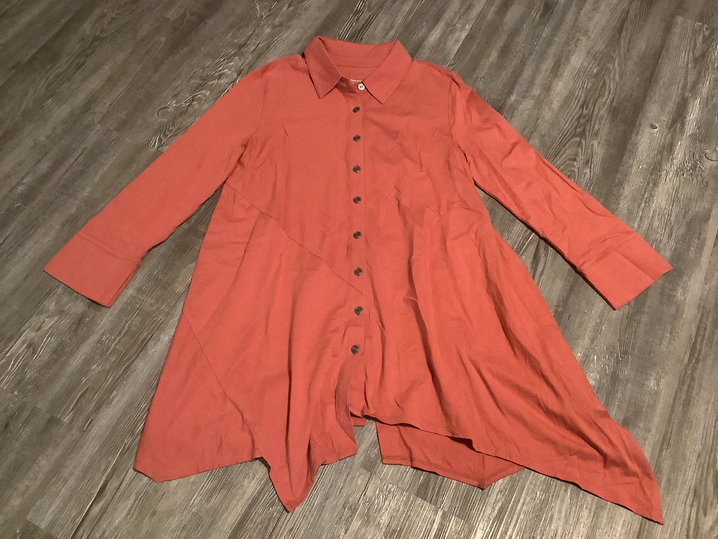 Top Long Sleeve By Soft Surroundings In Red, Size: Xs