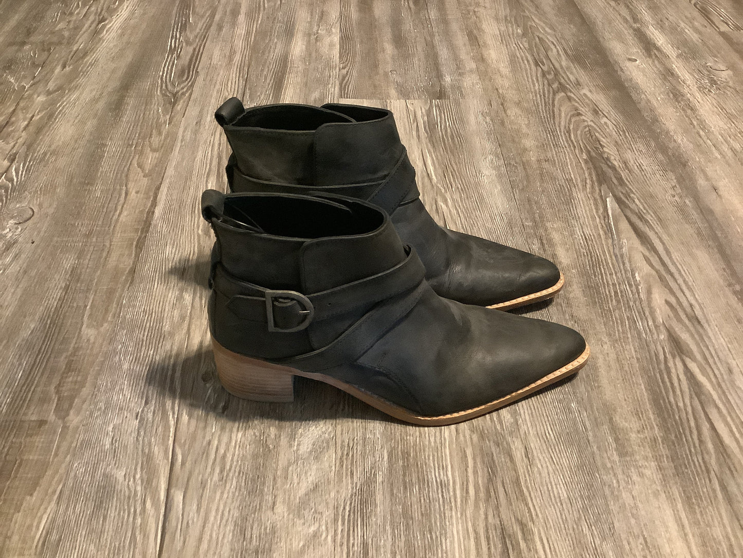 Boots Ankle Heels By Free People In Black, Size: 8