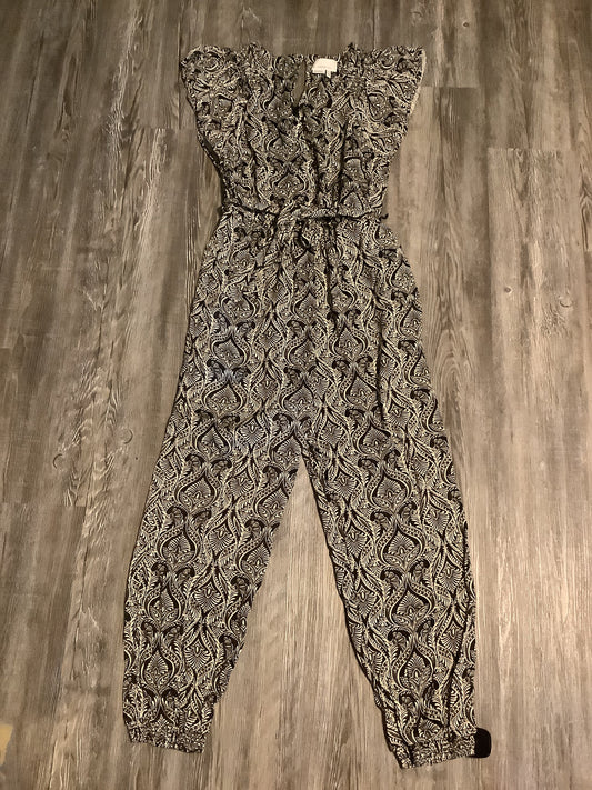 Jumpsuit By Anthropologie In Black & Cream, Size: S