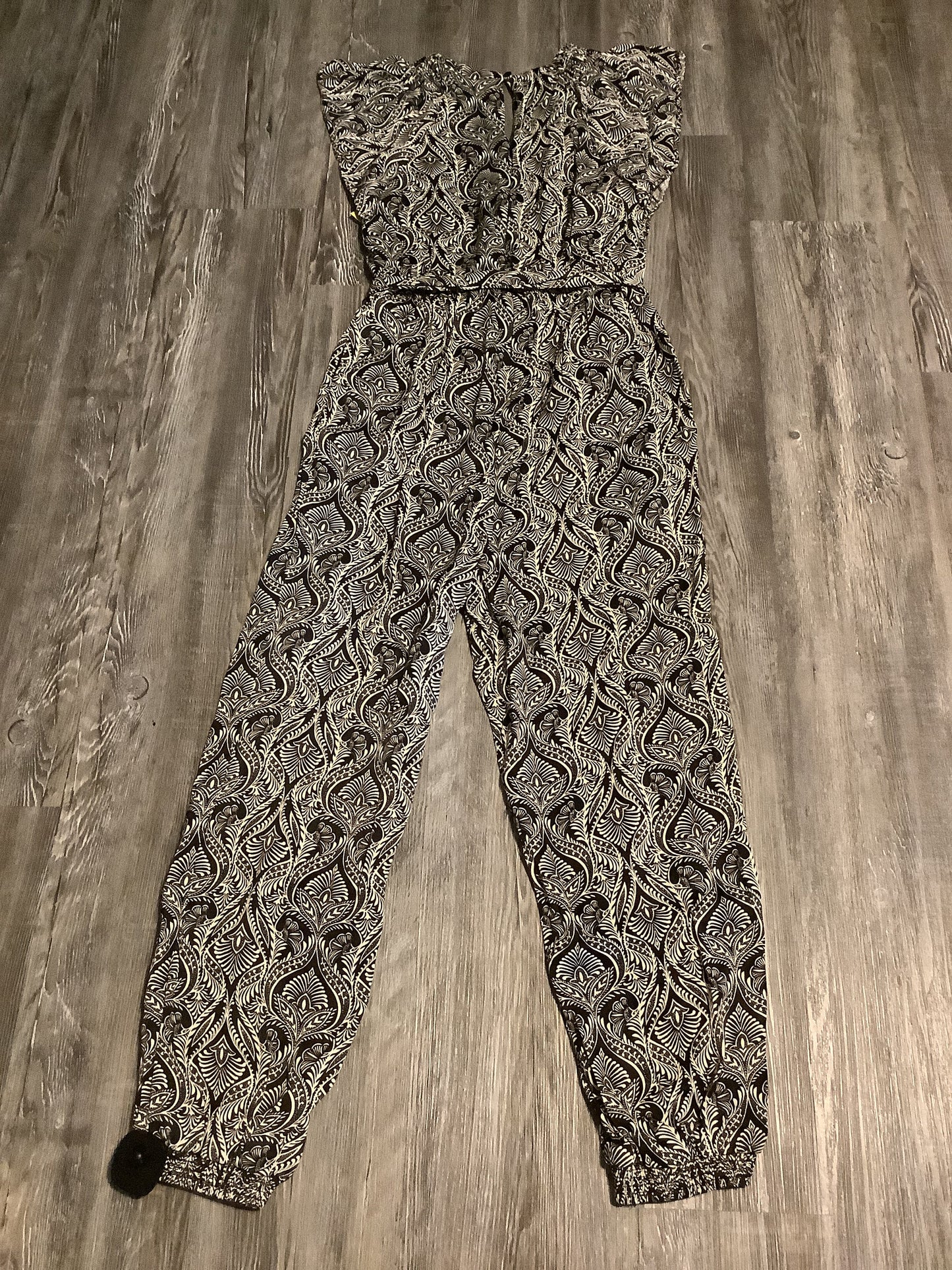 Jumpsuit By Anthropologie In Black & Cream, Size: S