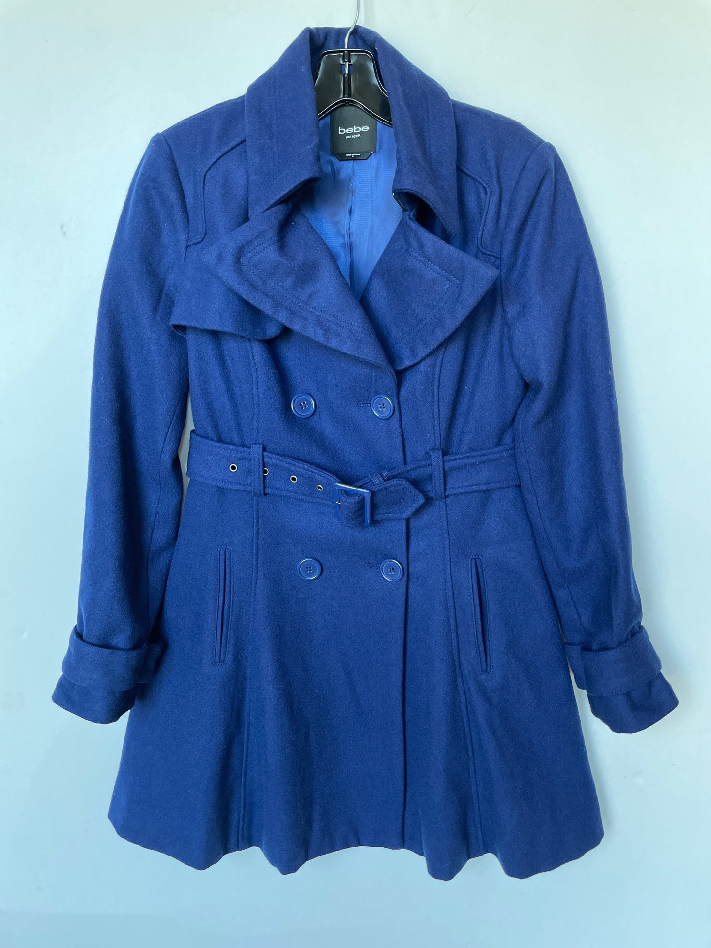 Coat Peacoat By Bebe In Blue, Size: S