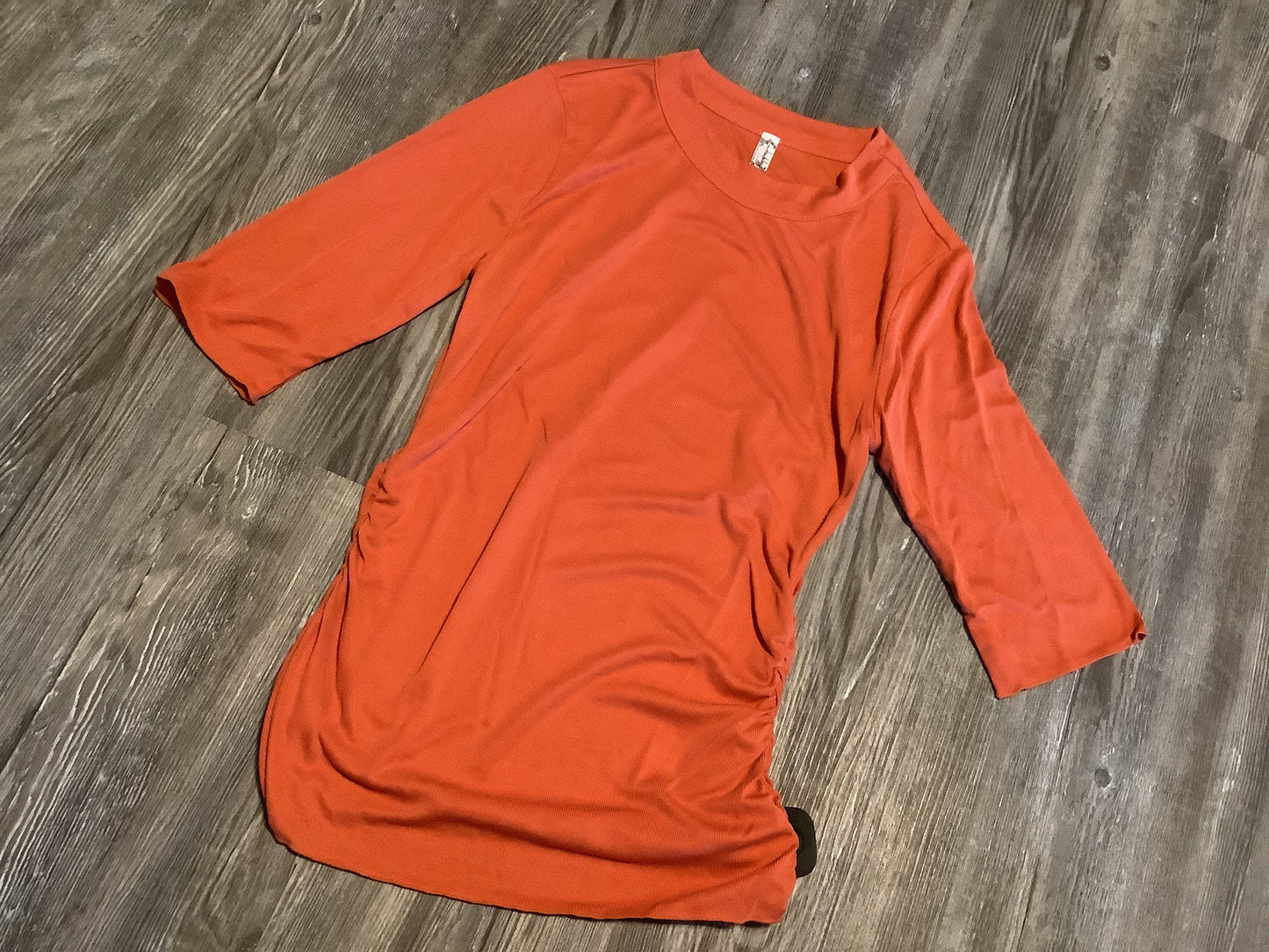 Top Short Sleeve By Free People In Orange, Size: M