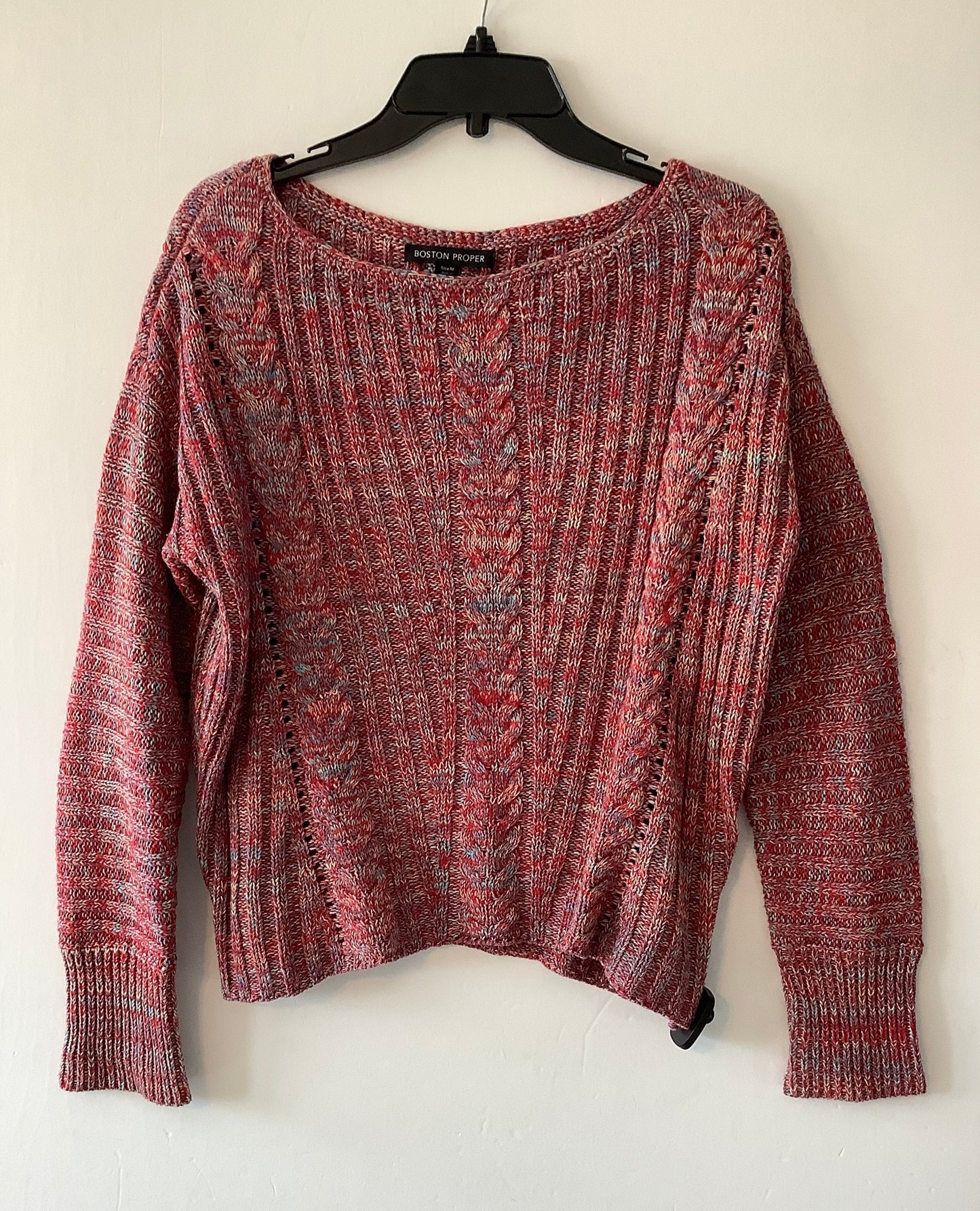 Sweater By Boston Proper In Red, Size: M