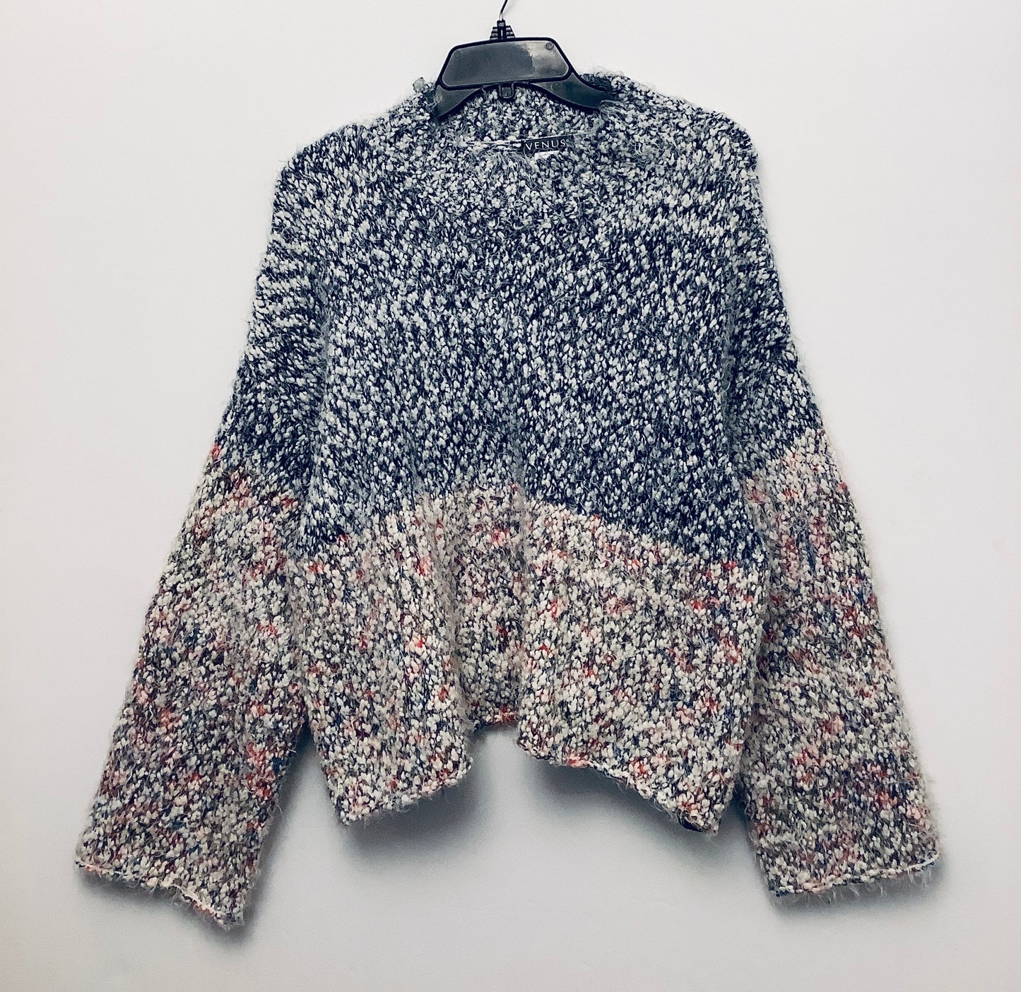 Sweater By Venus In Blue & Red & White, Size: L