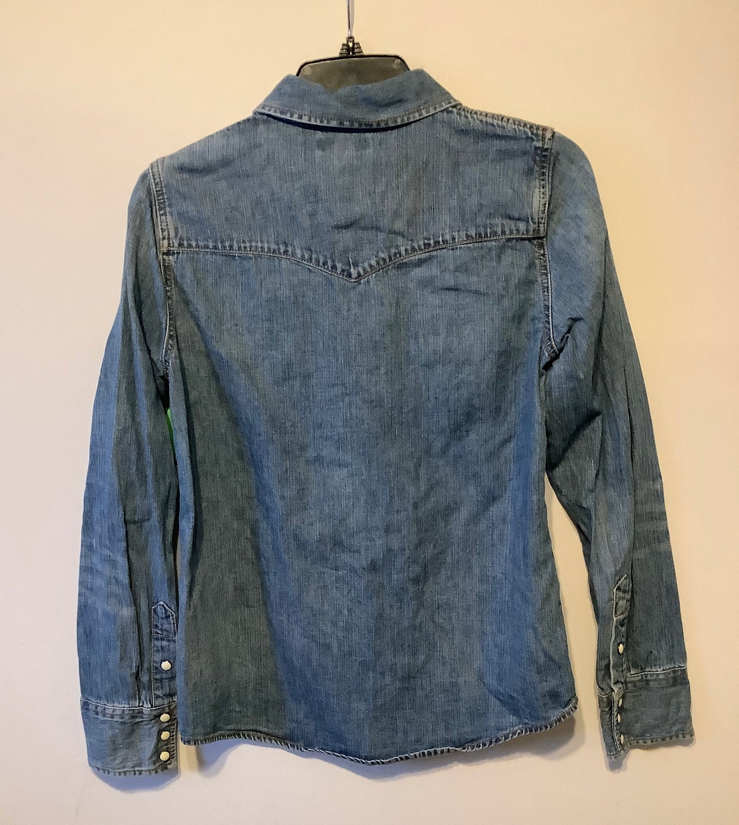 Top Long Sleeve By J. Crew In Blue Denim, Size: S