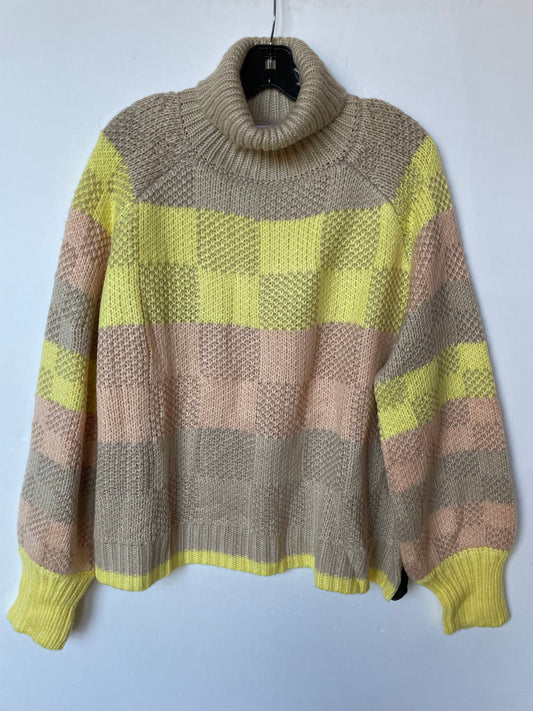 Sweater By Pink Lily In Striped Pattern, Size: L