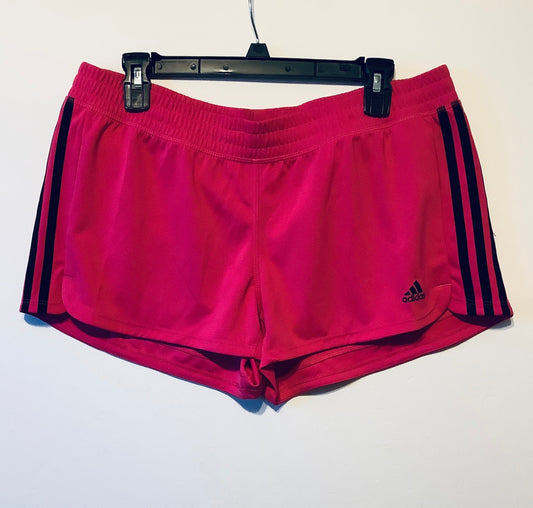 Athletic Shorts By Adidas In Pink, Size: L