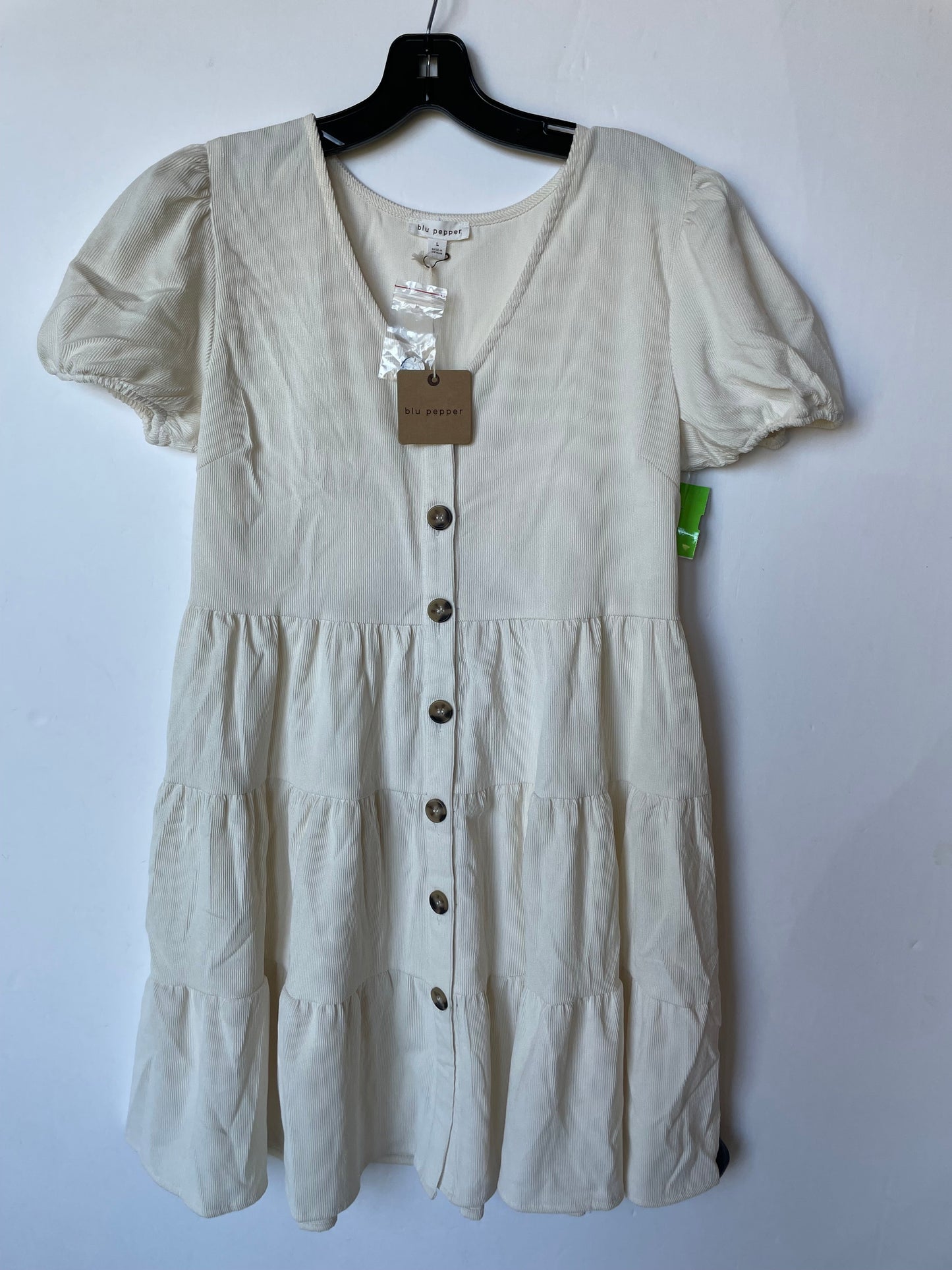 Dress Casual Midi By Blu Pepper In Beige, Size: L