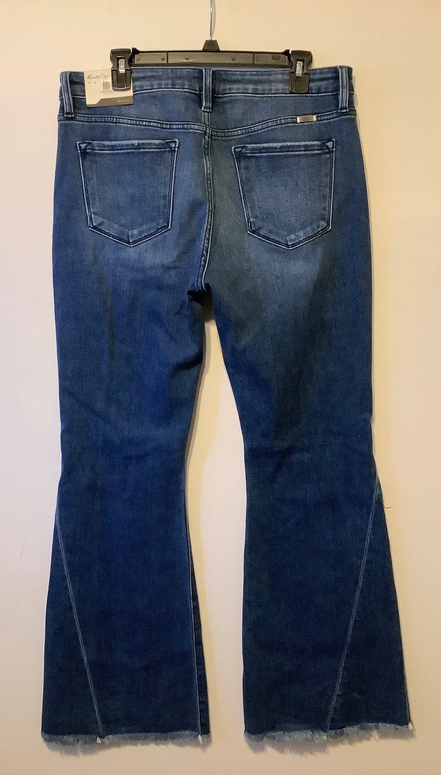 Jeans Flared By Kancan In Blue Denim, Size: 12