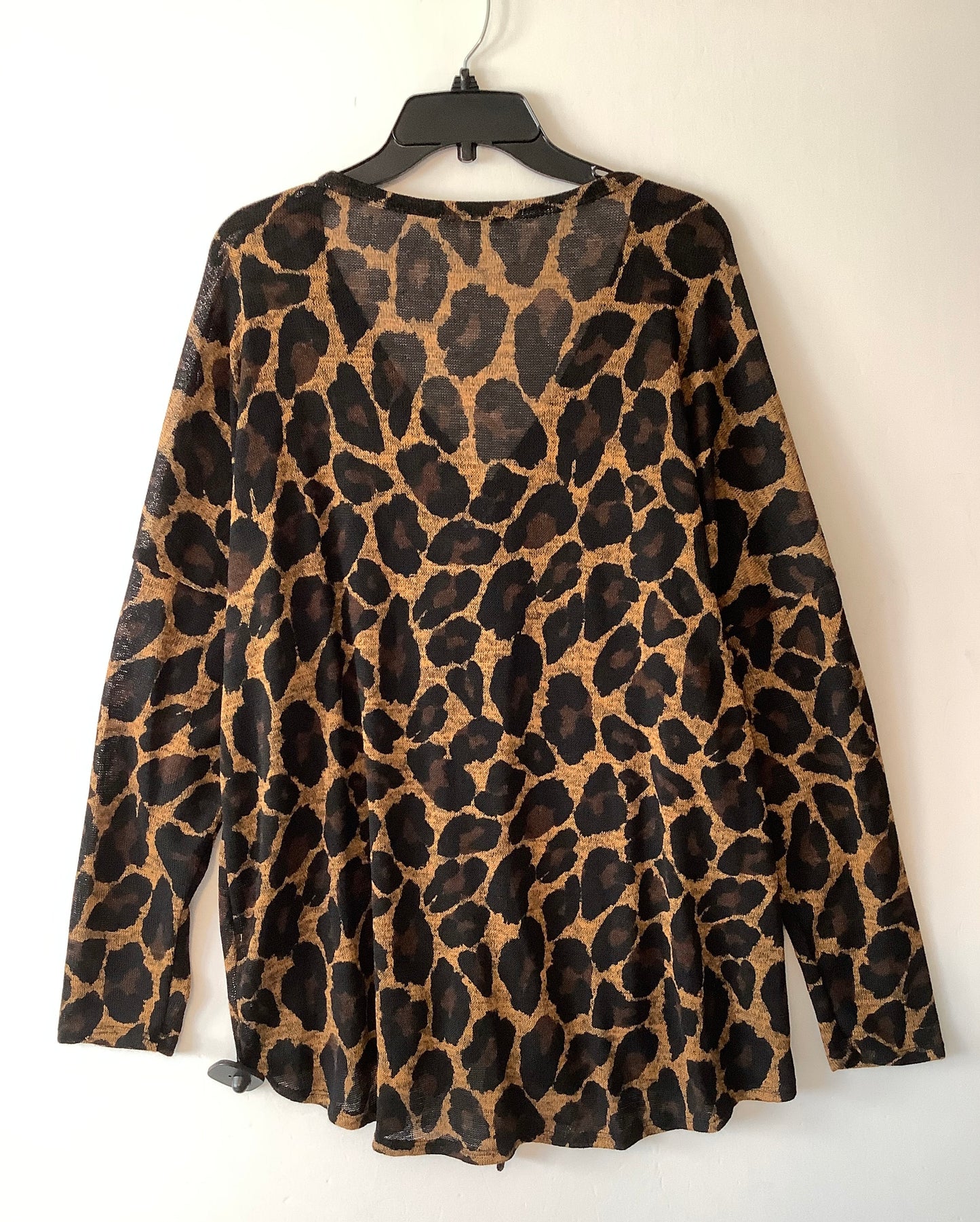 Top Long Sleeve By Reborn J In Animal Print, Size: 3x