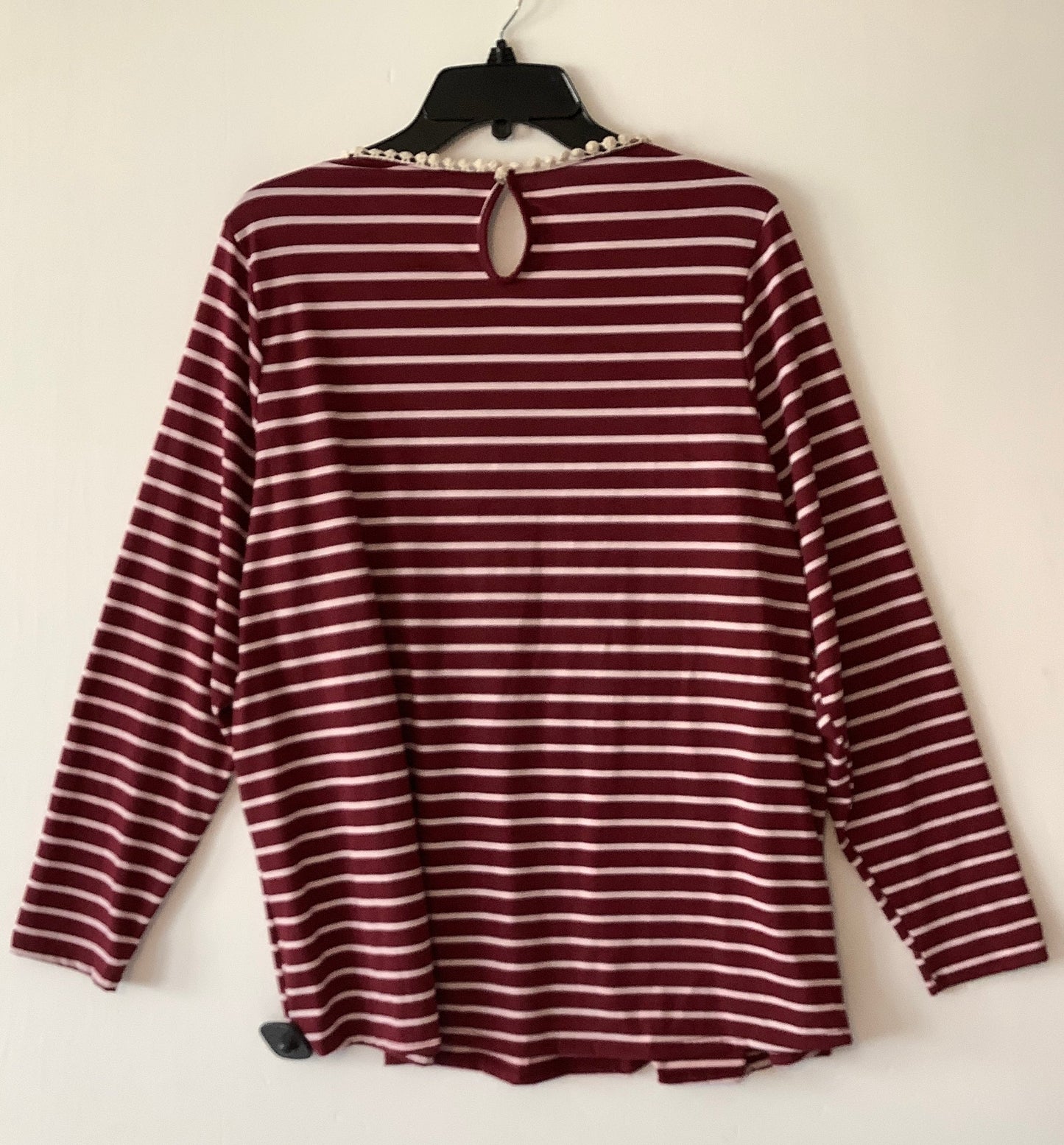 Top Long Sleeve By Clothes Mentor In Striped Pattern, Size: 1x