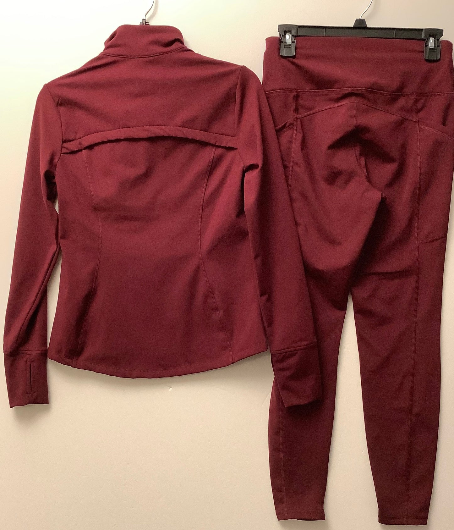 Athletic Pants 2pc By Members Mark In Maroon, Size: S