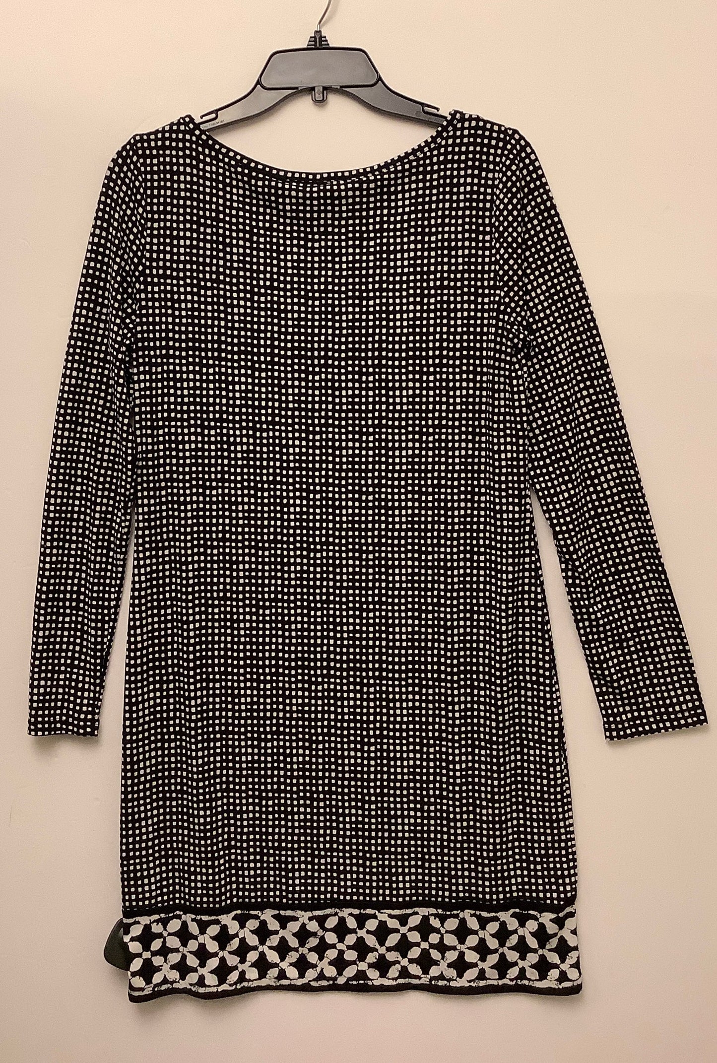 Dress Casual Midi By Michael By Michael Kors In Black & White, Size: M