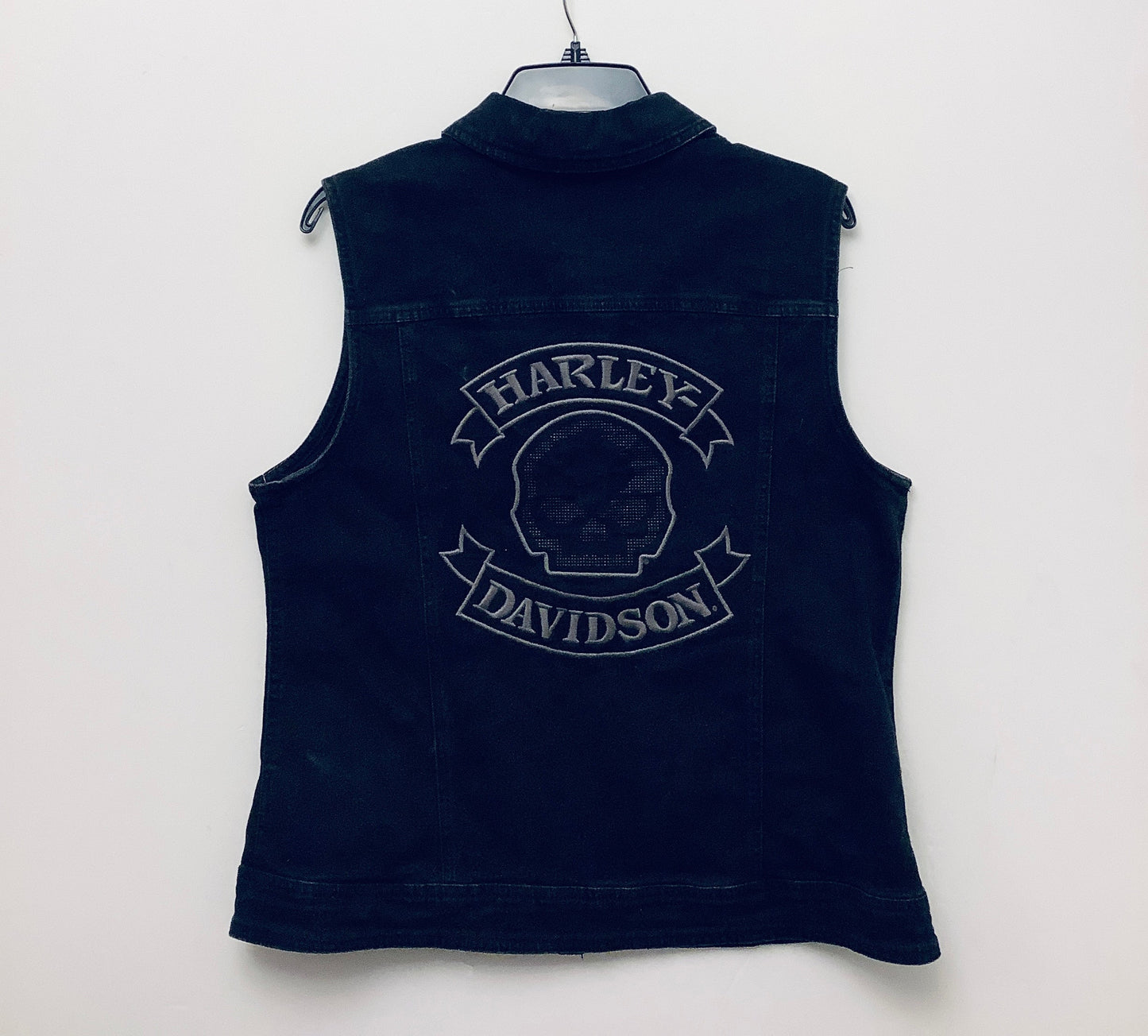 Vest Other By Harley Davidson In Black Denim, Size: L