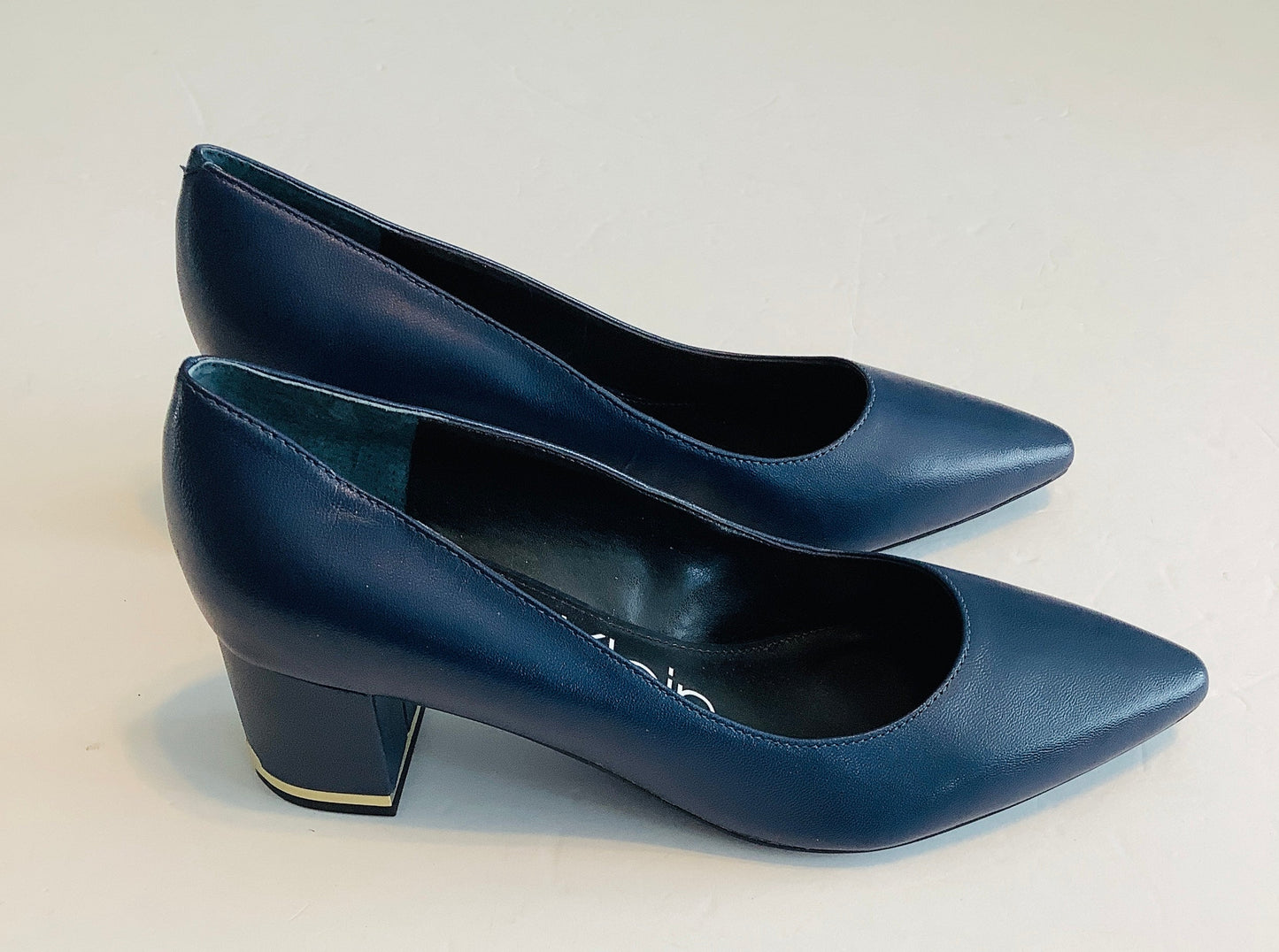 Shoes Heels Block By Calvin Klein In Navy, Size: 8.5