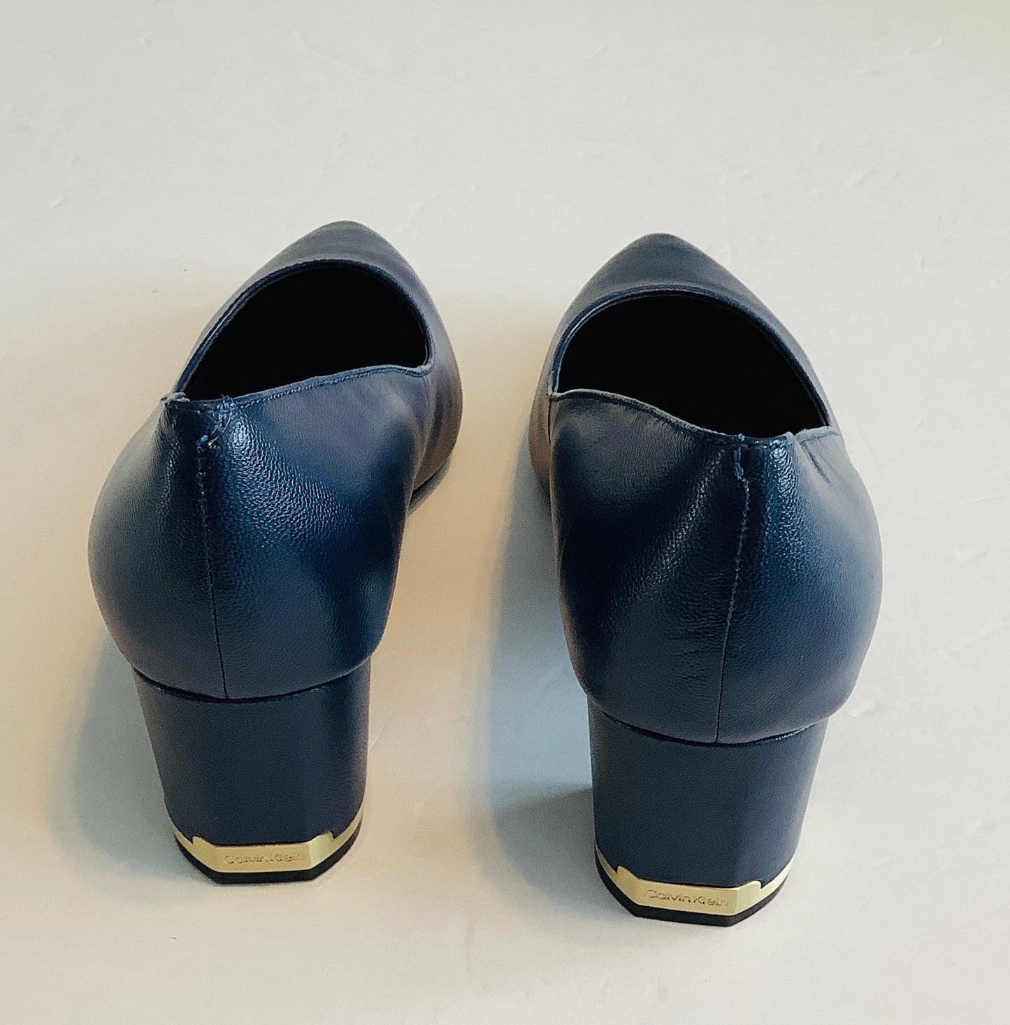 Shoes Heels Block By Calvin Klein In Navy, Size: 8.5