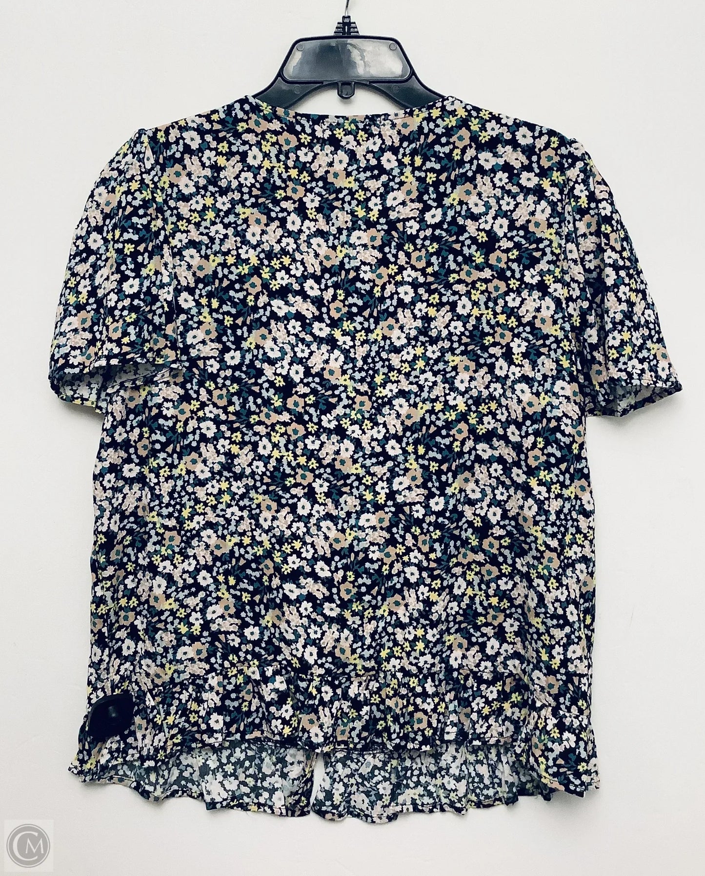 Top Short Sleeve By Clothes Mentor In Floral Print, Size: Xl