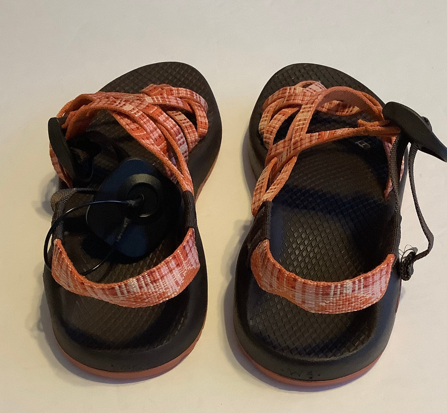 Sandals Flats By Chacos In Brown & Orange, Size: 6