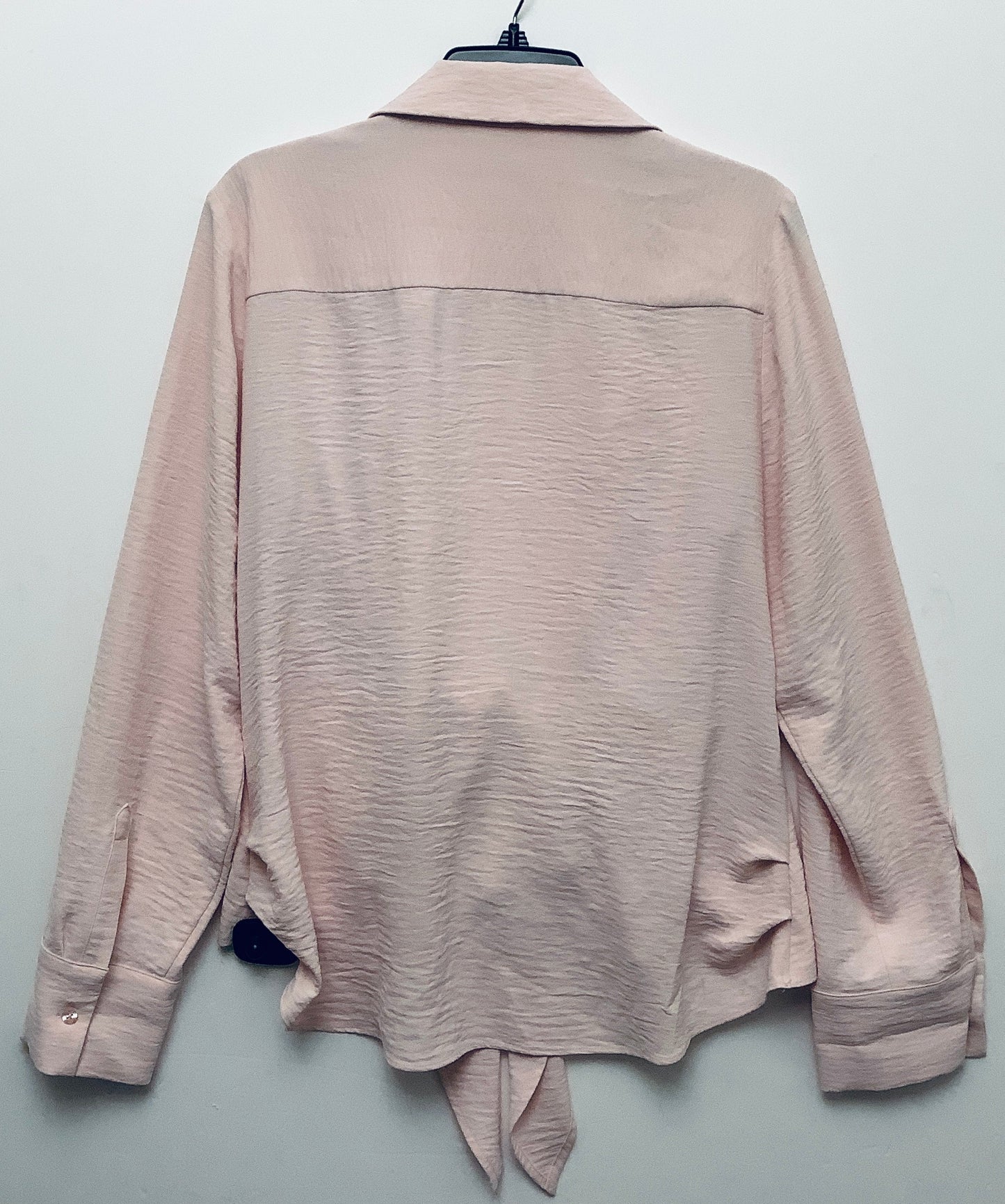 Top Long Sleeve By Calvin Klein In Pink, Size: L