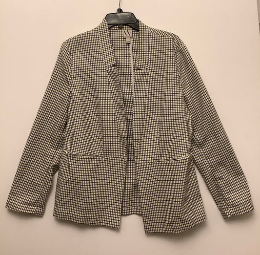 Blazer By Worthington In Checkered Pattern, Size: L