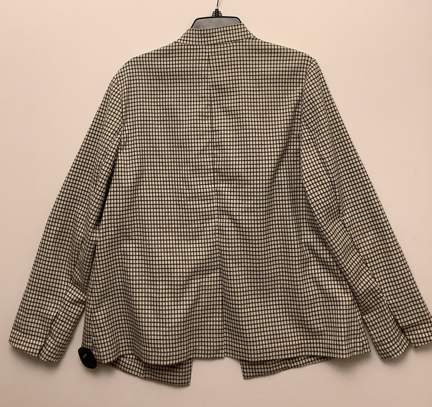 Blazer By Worthington In Checkered Pattern, Size: L