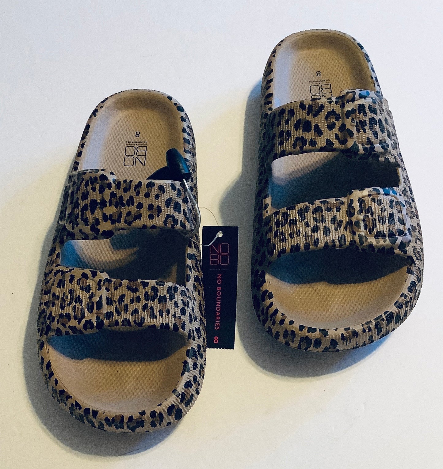 Sandals Flats By No Boundaries In Animal Print, Size: 8