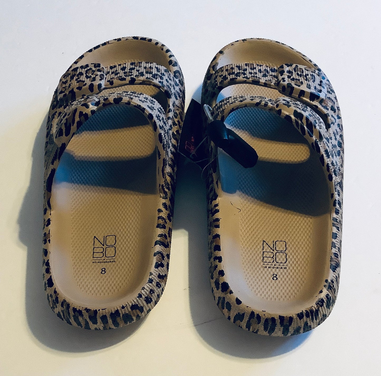 Sandals Flats By No Boundaries In Animal Print, Size: 8