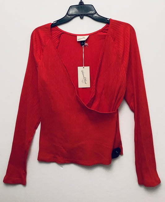 Top Long Sleeve By Universal Thread In Red, Size: Xl