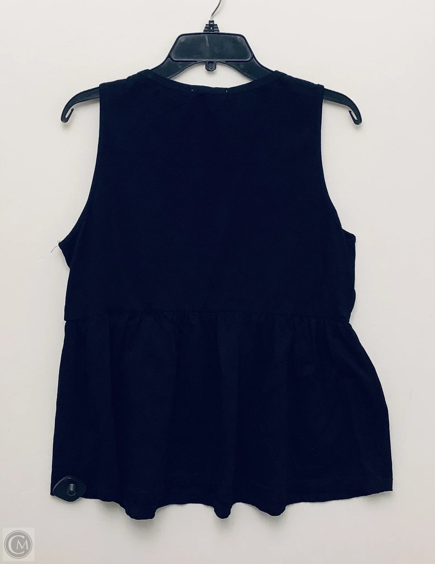 Top Sleeveless By Savanna Jane In Black, Size: L