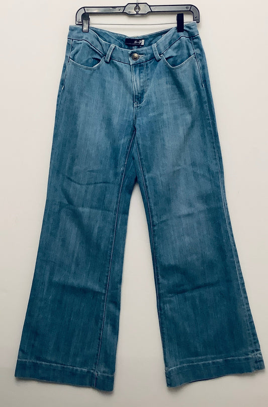 Jeans Wide Leg By Seven 7 In Blue Denim, Size: 6