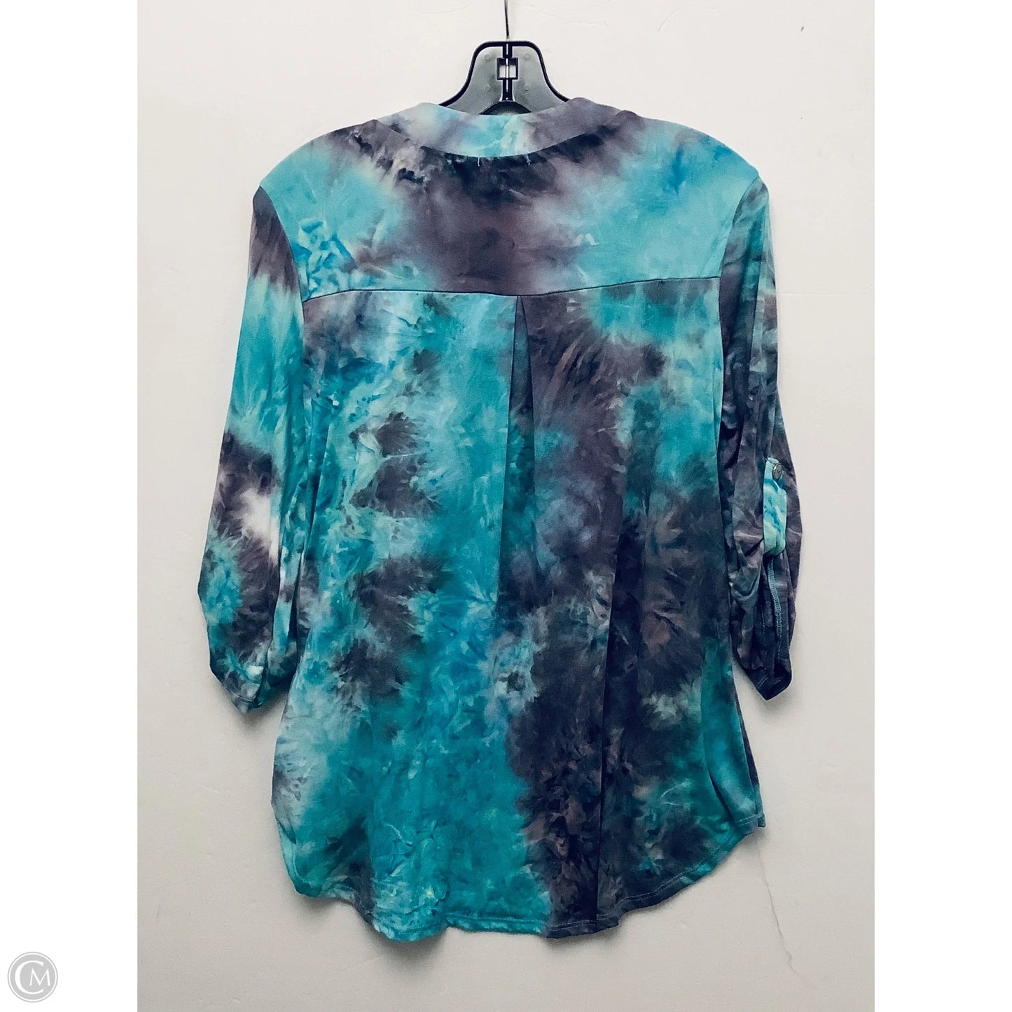 Top Long Sleeve By White Birch In Tie Dye Print, Size: S