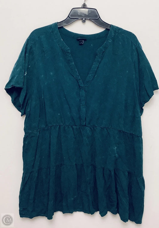 Top Short Sleeve By Torrid In Green, Size: 3x