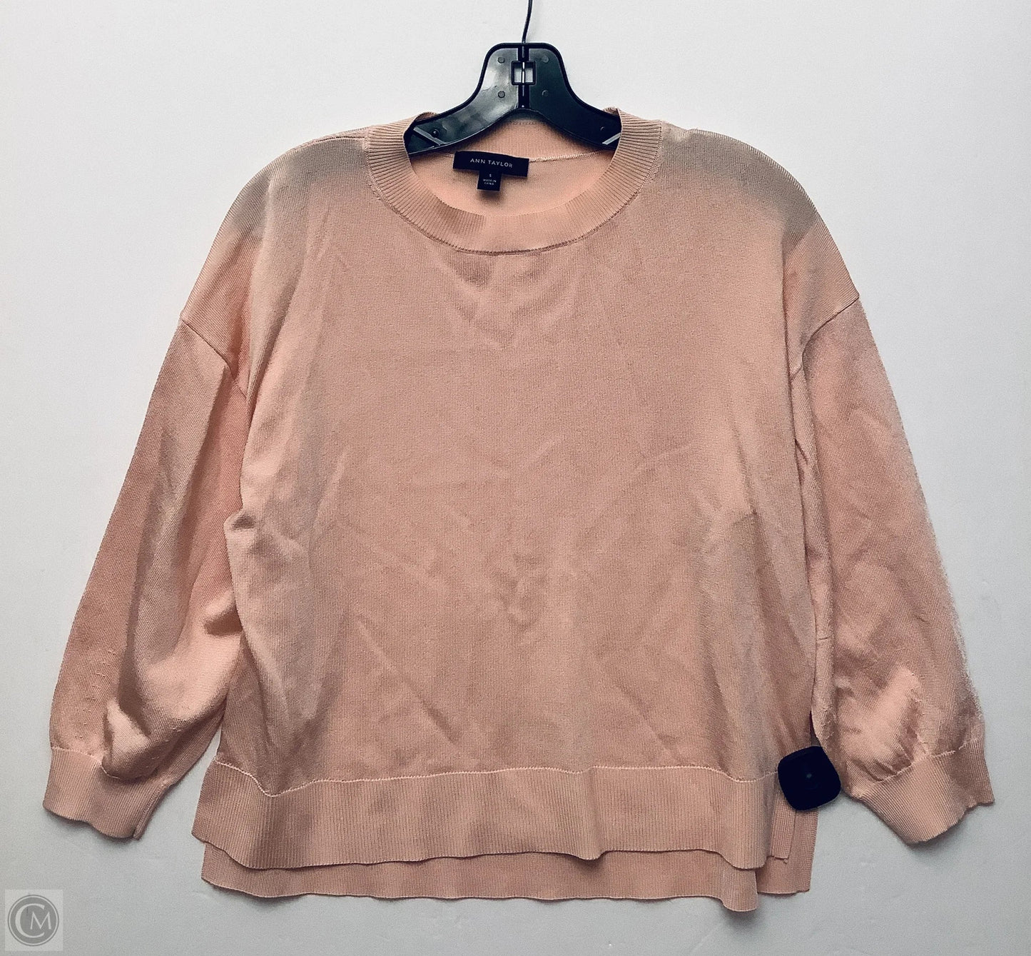 Top Long Sleeve By Ann Taylor In Peach, Size: S