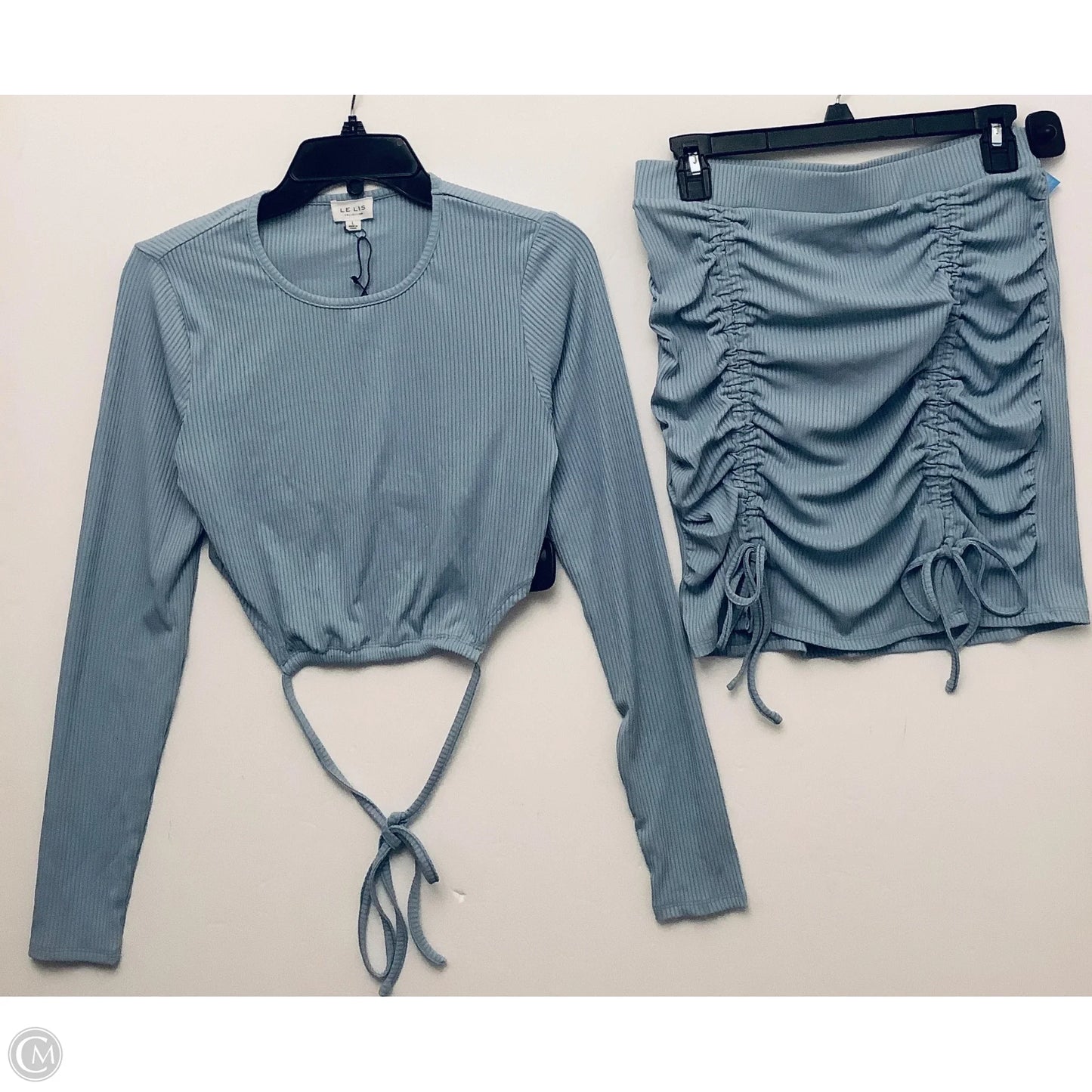 Skirt Set 2pc By Le Lis In Blue, Size: L