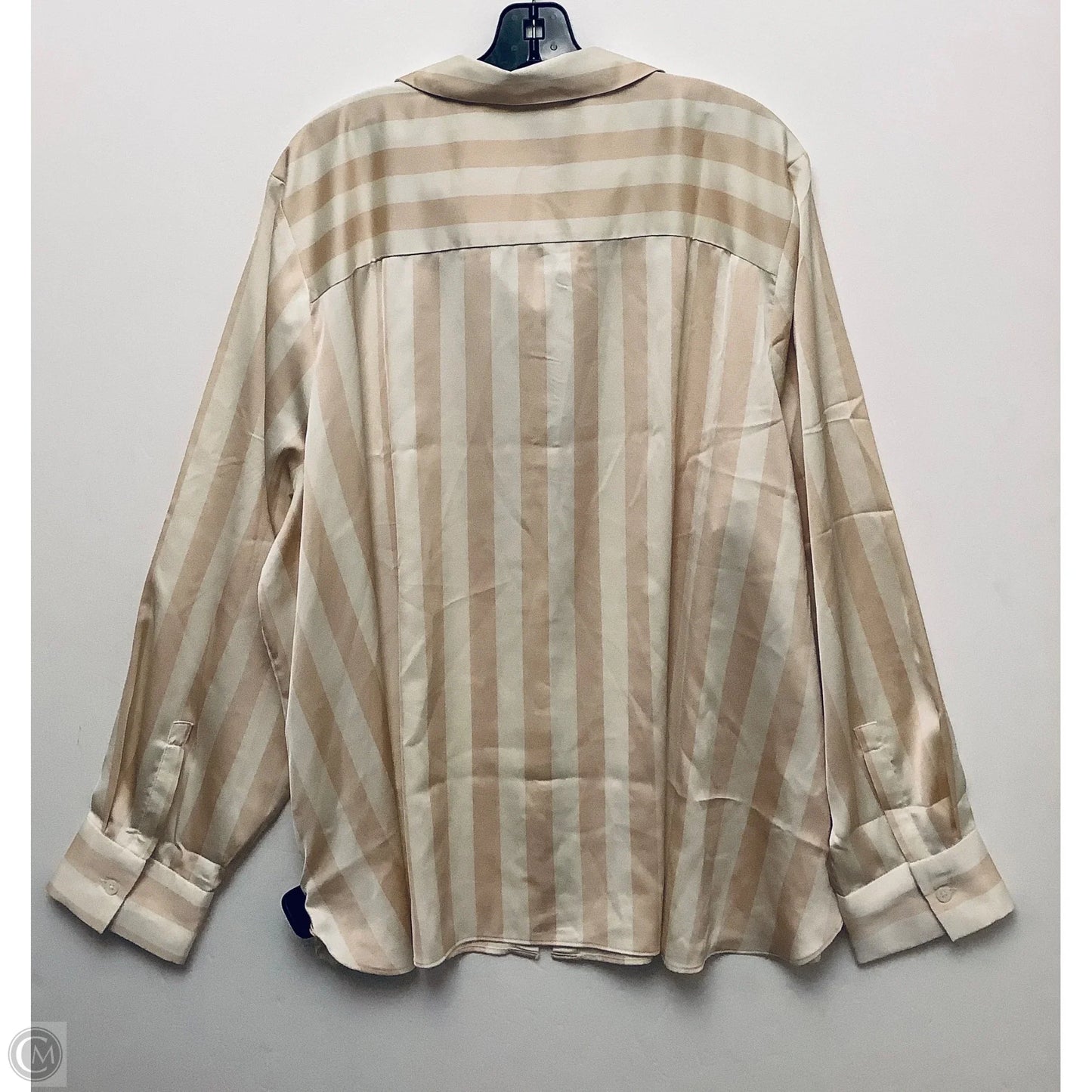 Top Long Sleeve By A New Day In Striped Pattern, Size: 3x