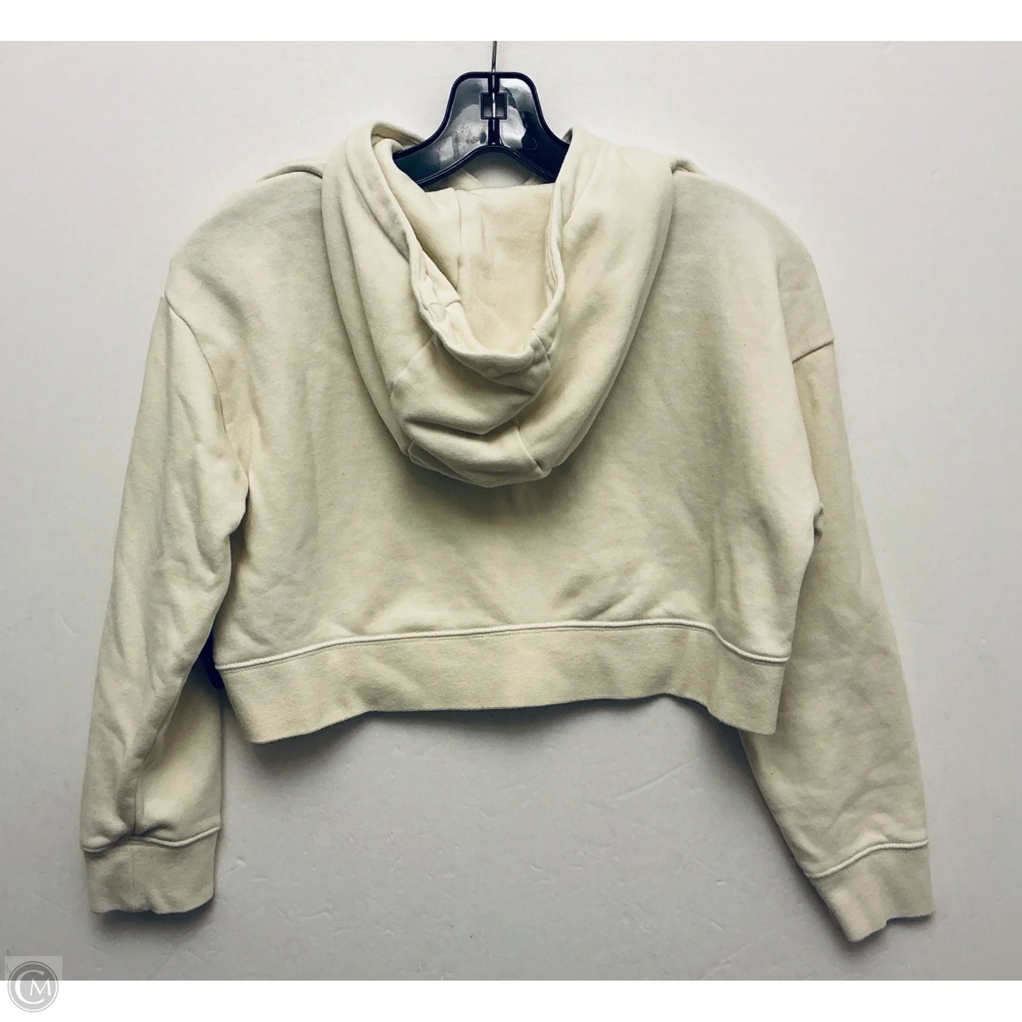 Sweatshirt Hoodie By Nike Apparel In Cream, Size: M