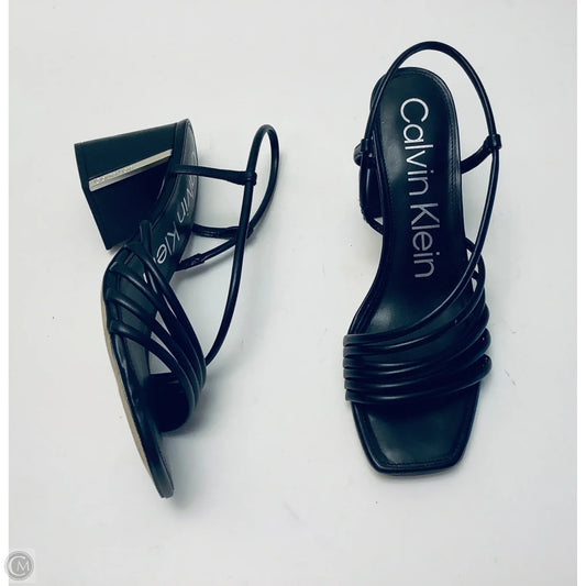 Shoes Heels Block By Calvin Klein In Black, Size: 11
