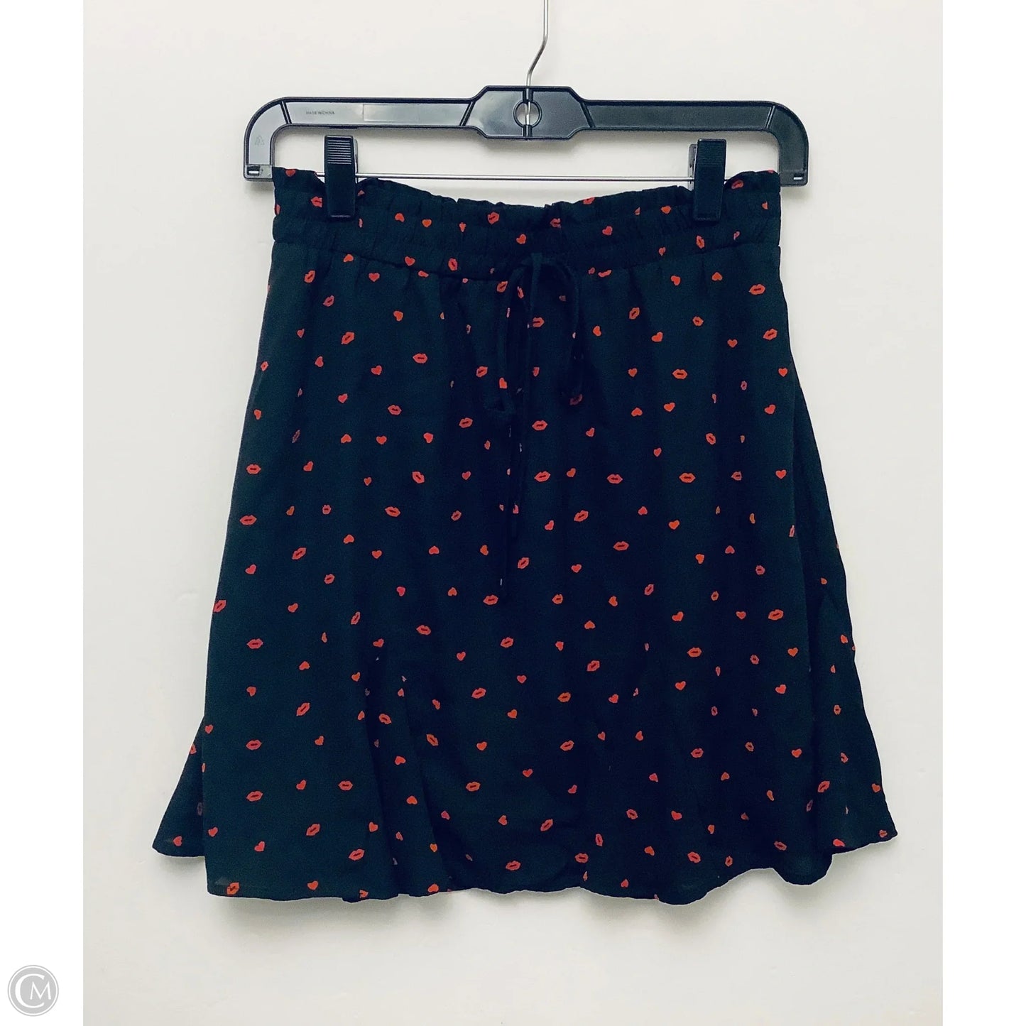 Skirt Mini & Short By Clothes Mentor In Black & Red, Size: M