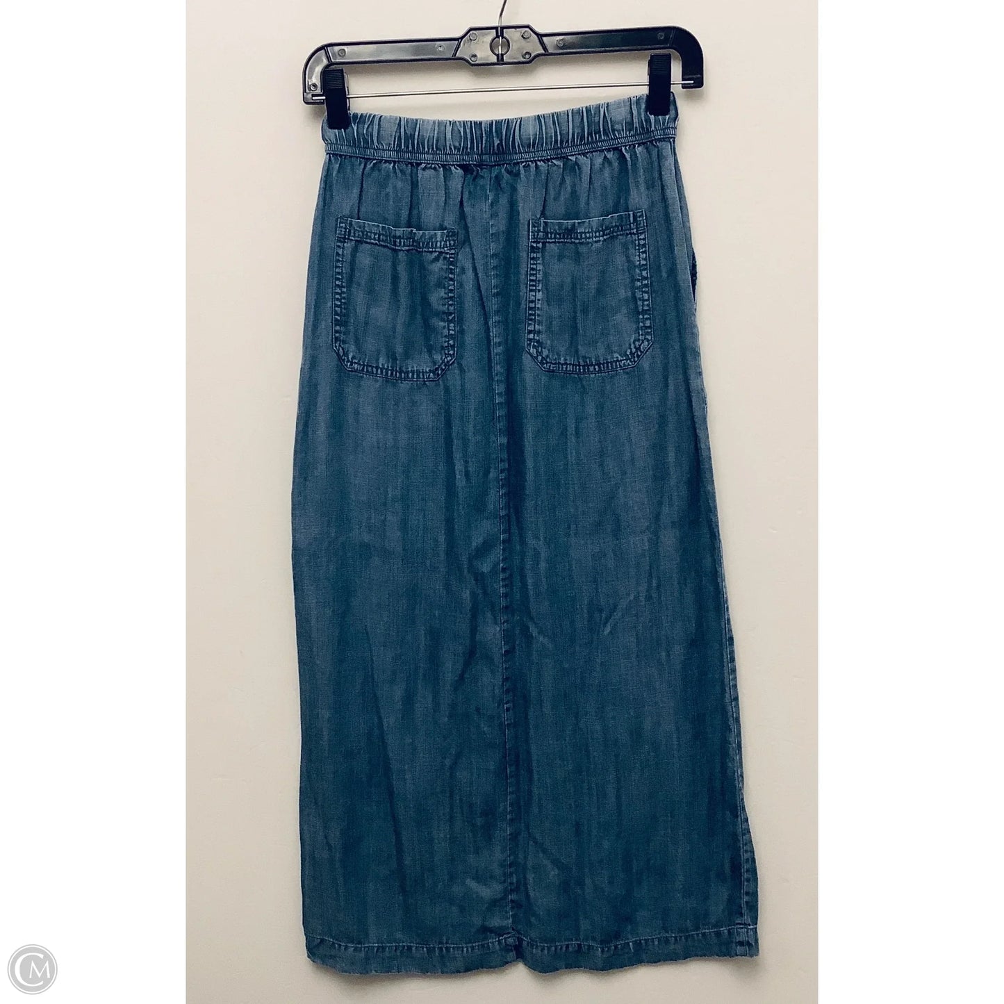 Skirt Maxi By For The Republic In Blue Denim, Size: Xs