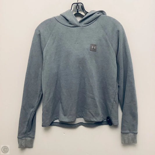Sweatshirt Hoodie By Under Armour In Grey, Size: M