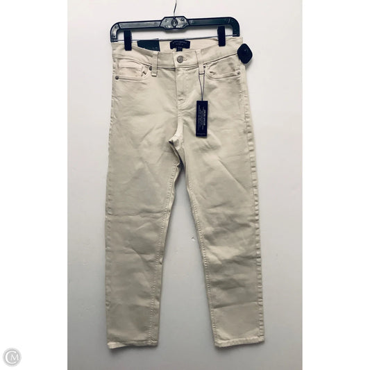 Jeans Skinny By Banana Republic In Tan Denim, Size: 0