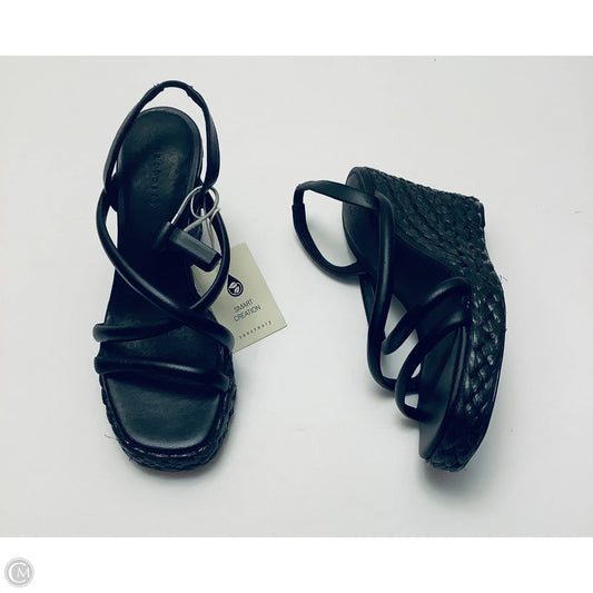 Sandals Heels Wedge By Sanctuary In Black, Size: 7.5