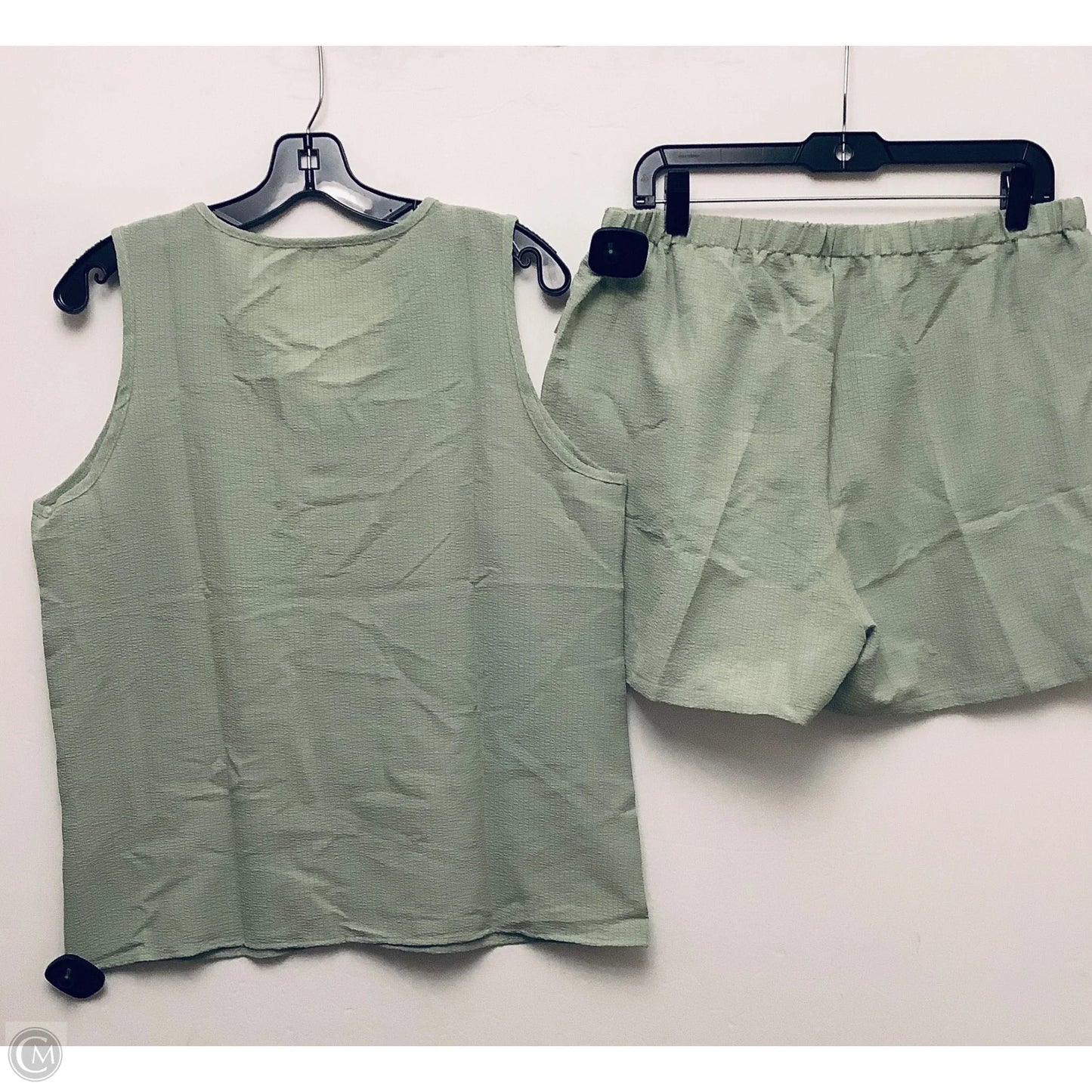Shorts Set By Cme In Green, Size: Xl