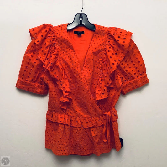 Top Short Sleeve By J. Crew In Orange, Size: S