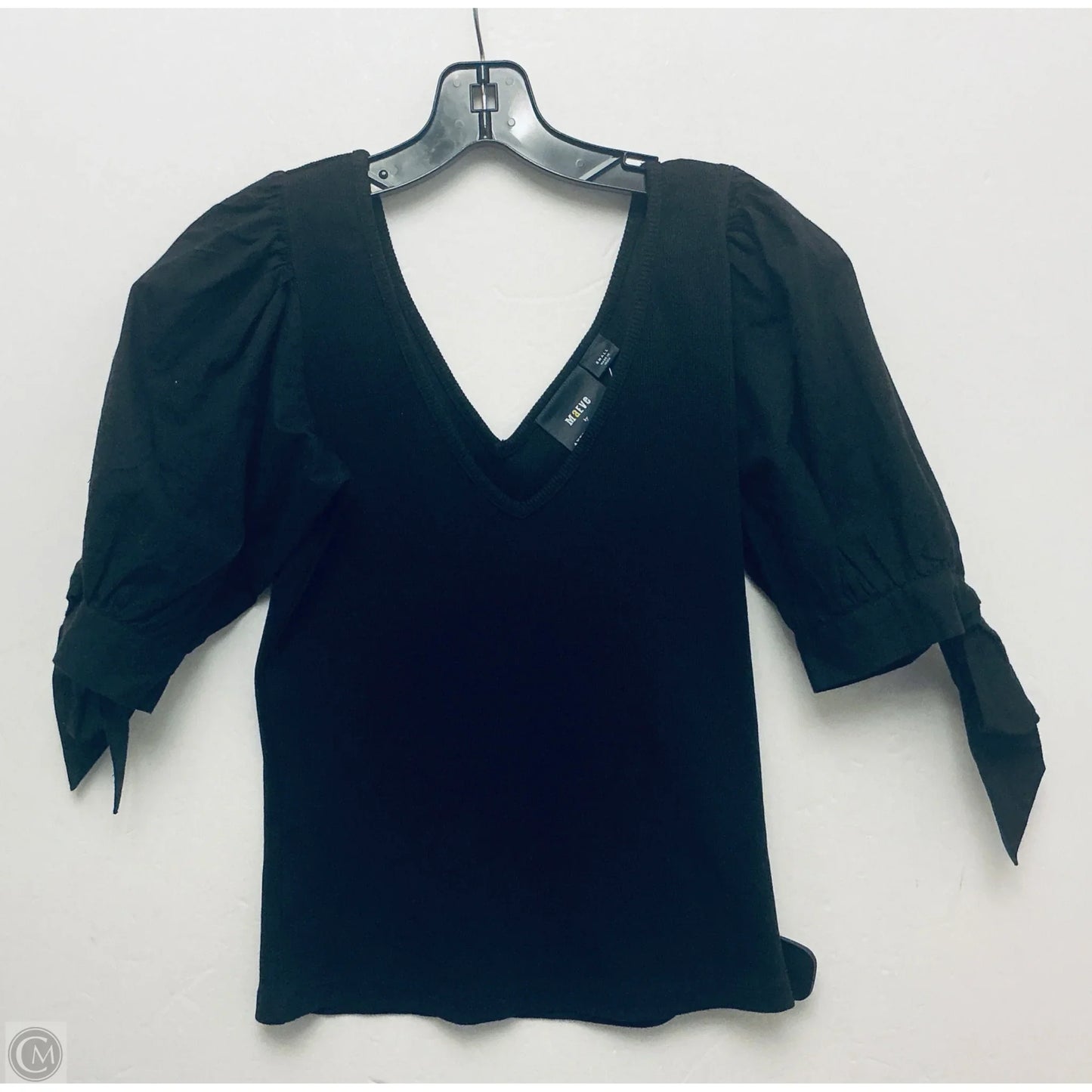 Top Short Sleeve By Maeve In Black, Size: S