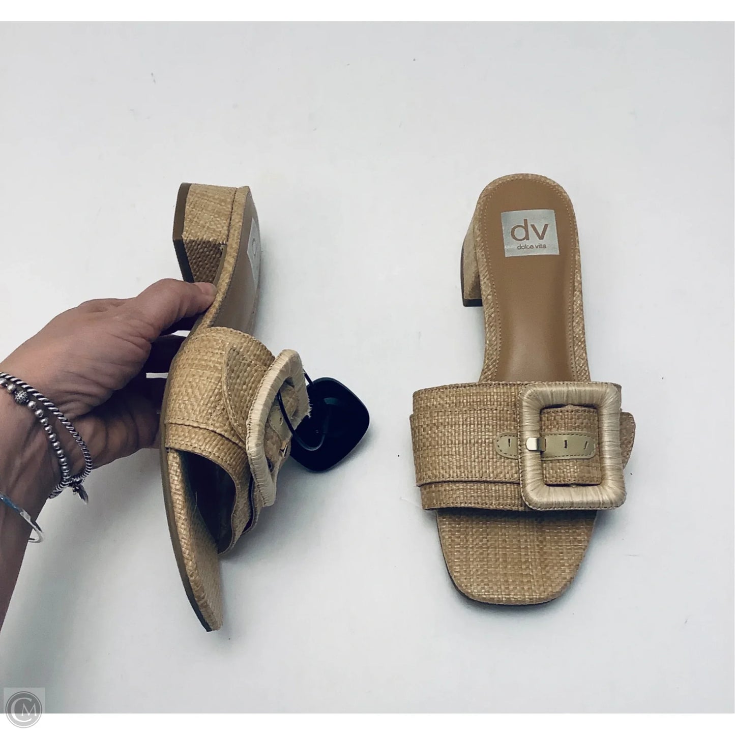 Sandals Heels Block By Dolce Vita In Tan, Size: 9