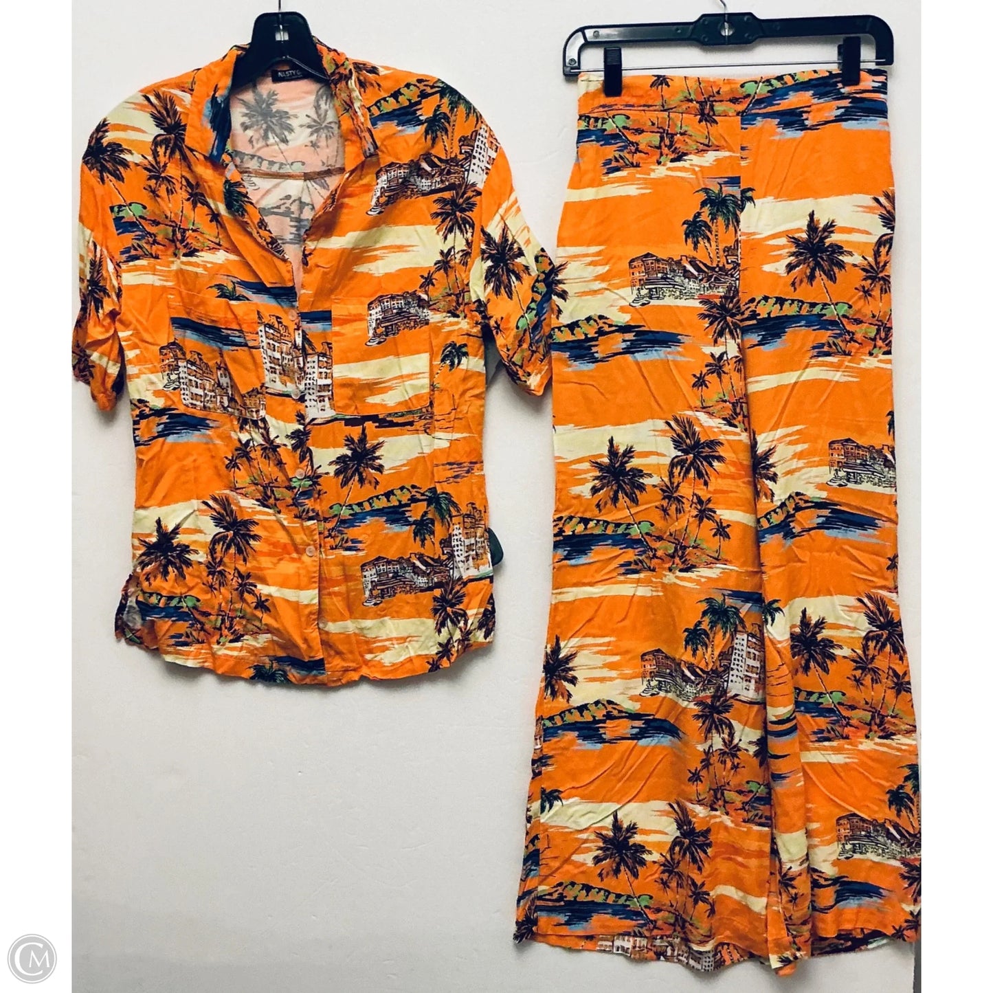 Pants Set 2pc By Nasty Gal In Orange, Size: 10