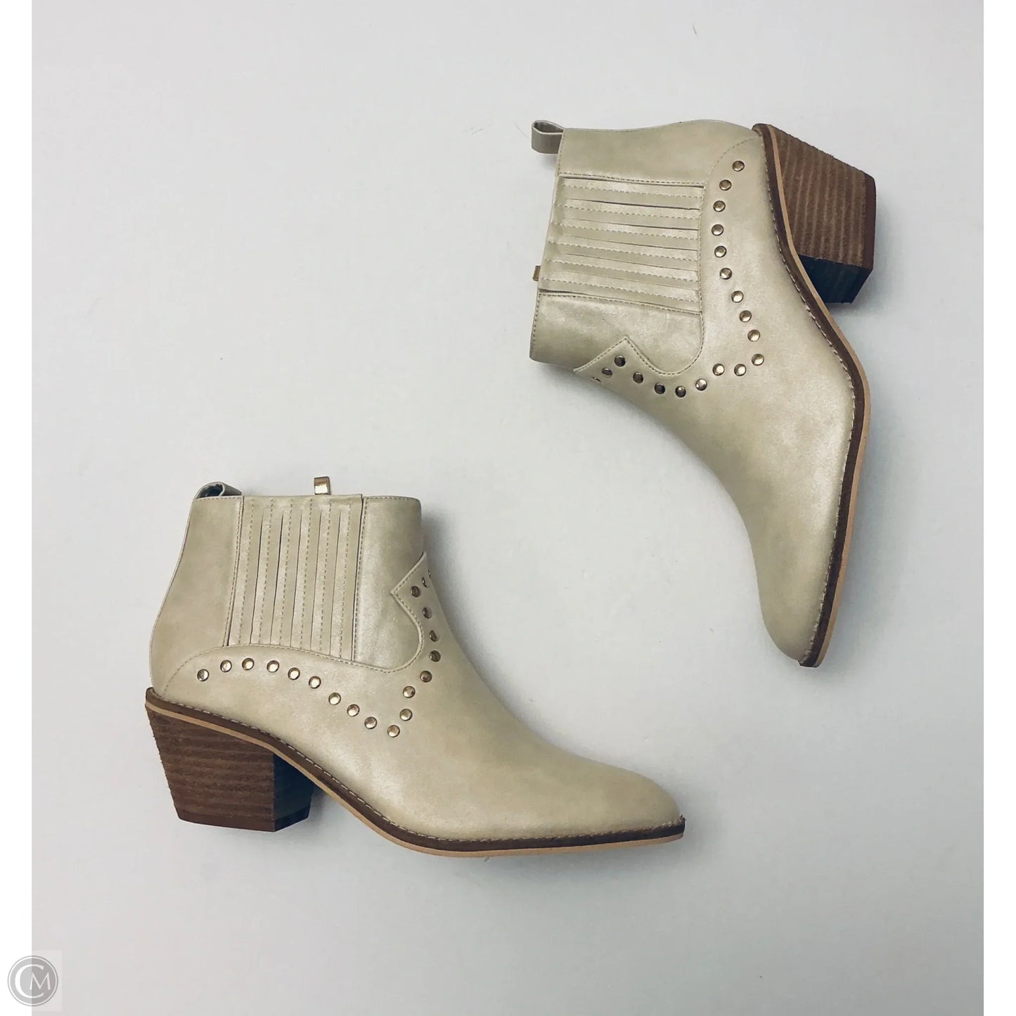 Boots Ankle Heels By Corkys In Beige, Size: 10